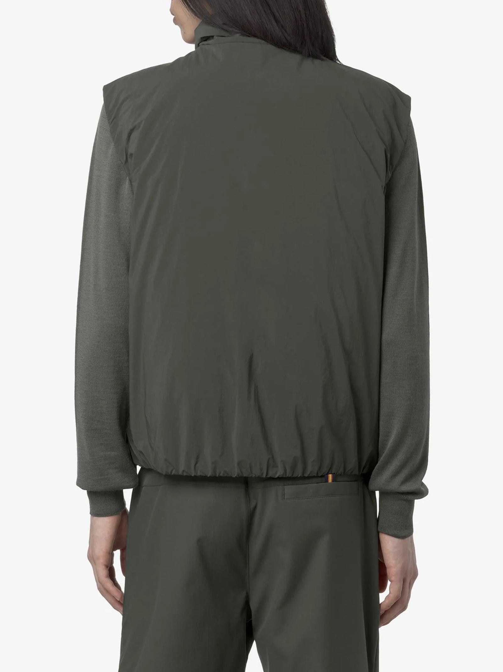 K-Way Valen Plain Warm Green Blackish-3