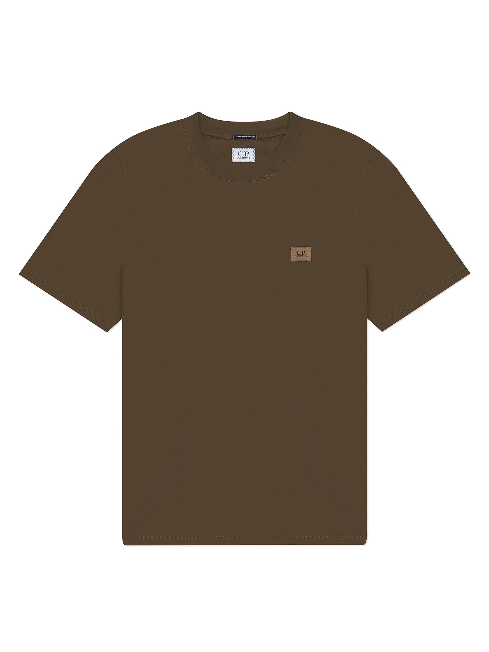 Mercerized Jersey Logo Patch T-Shirt-1