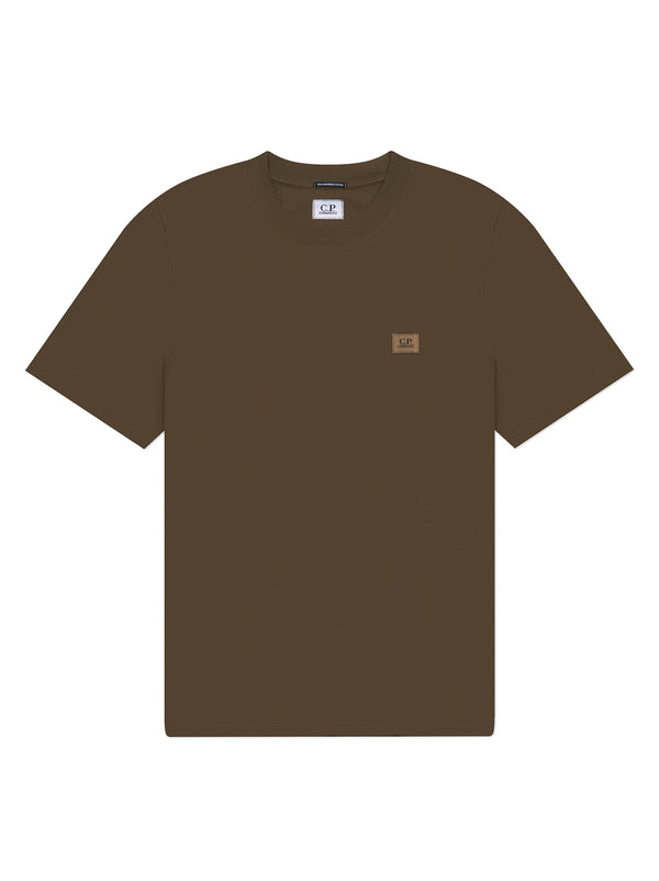Mercerized Jersey Logo Patch T-Shirt