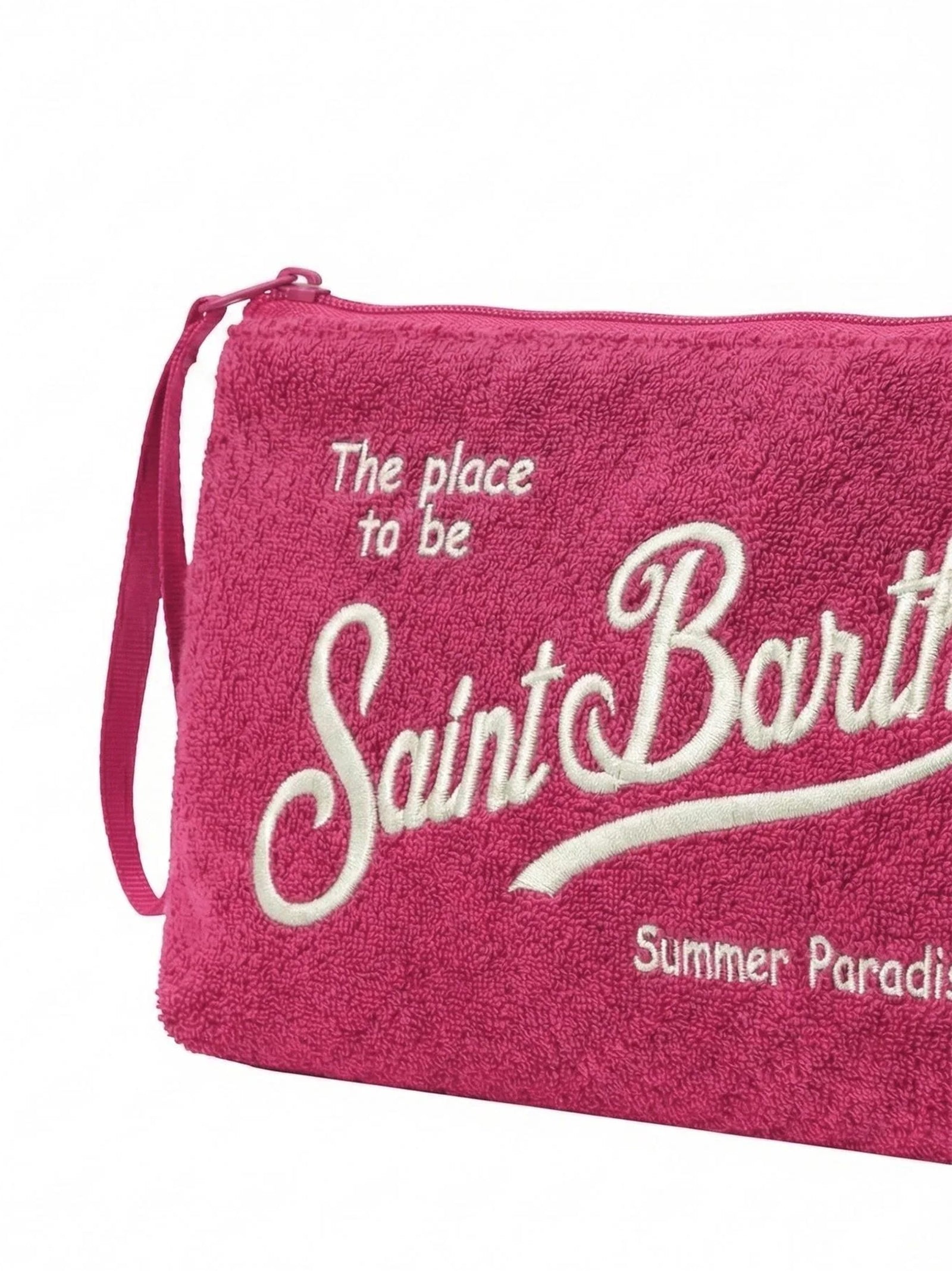 Saint Barth Pochette Aline Sponge Fuxia-2