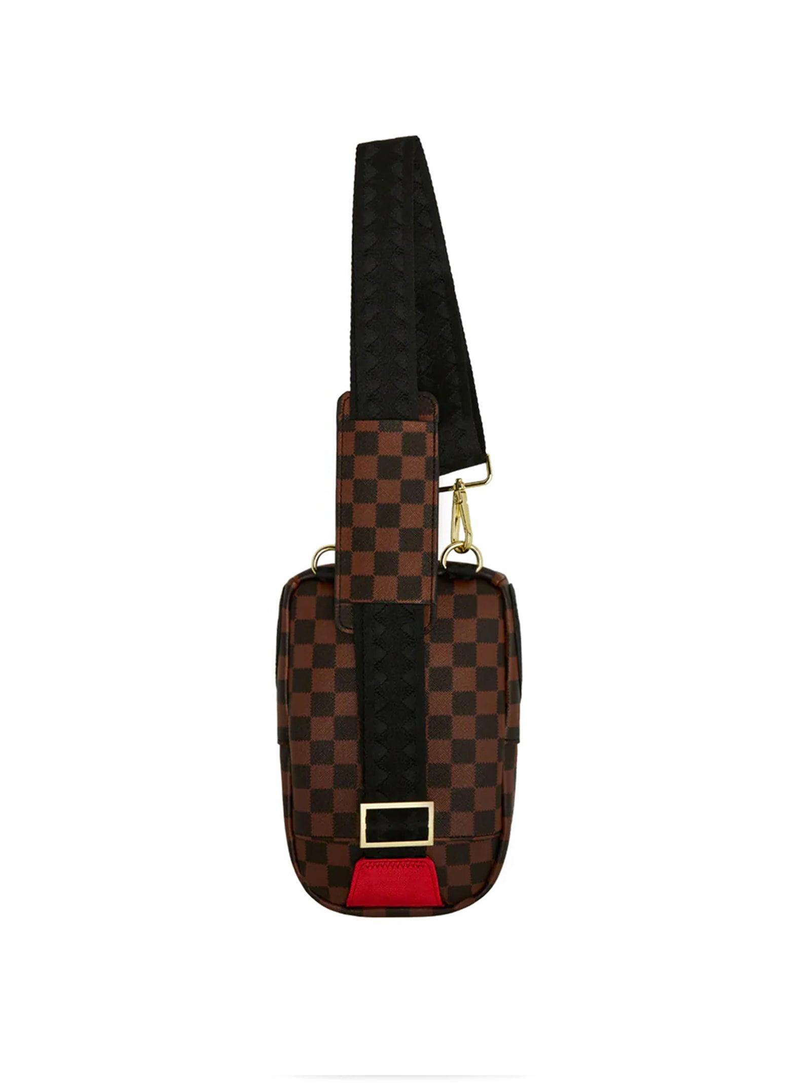 Tracolla Sprayground Sawtooth Sharks In Paris One-Strap Sling Marrone-2