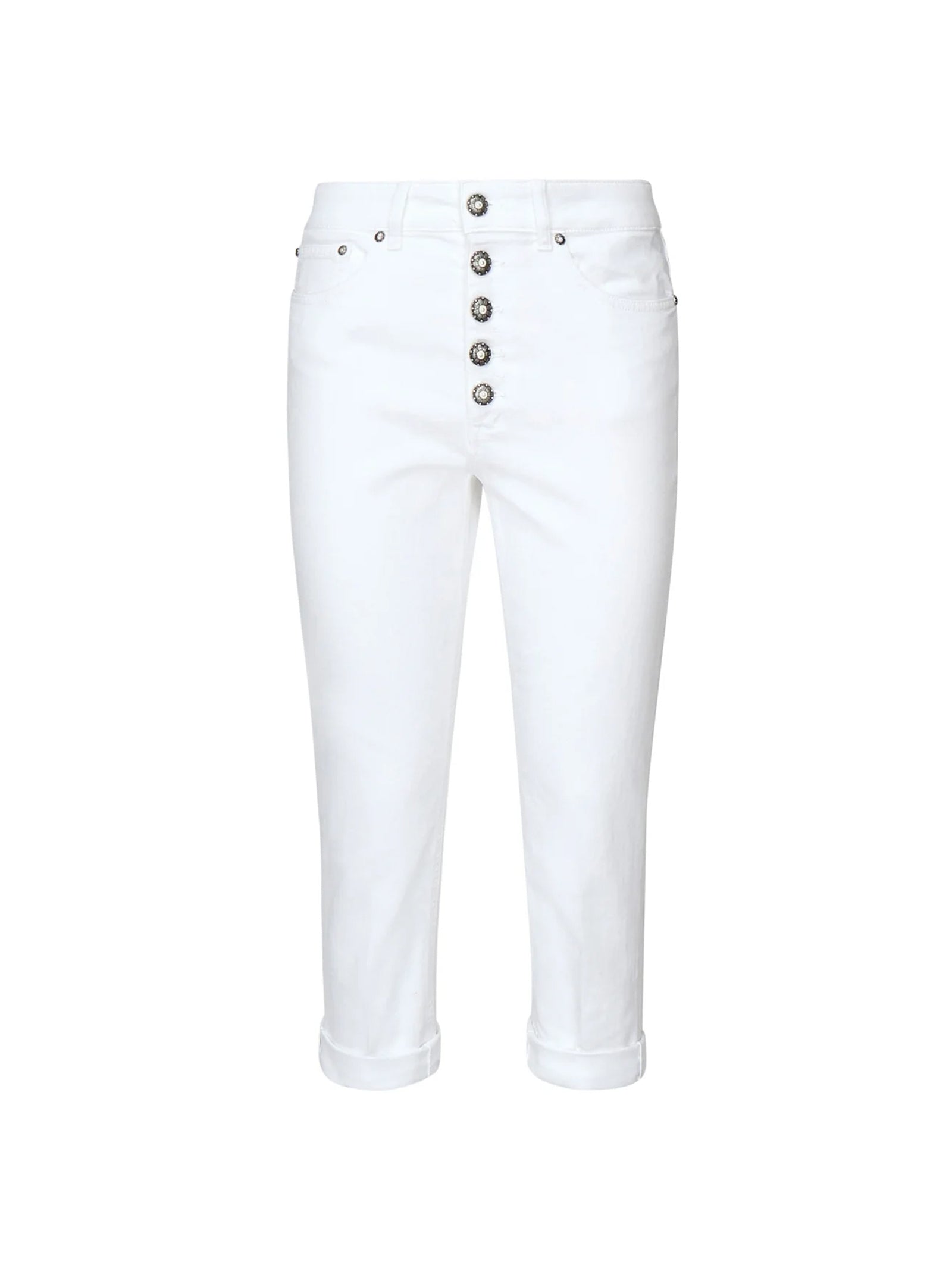 Dondup Jeans Koons Gioiello Stretch Bianco-1