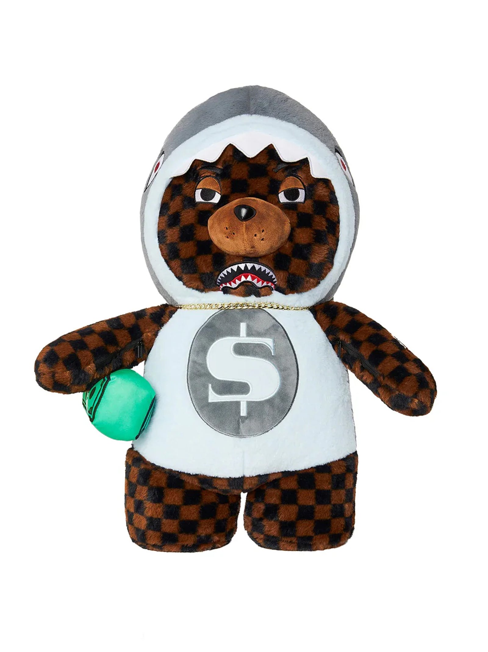 Zaino Sprayground Money Bear In Shark Costume Bear Backpack-1