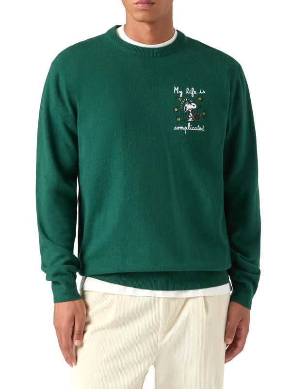 Saint Barth Maglia Snoopy Complicated Verde