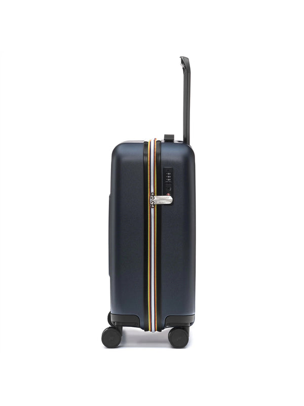 K-Way Trolley Eudoxie Logo Blu Depth-2