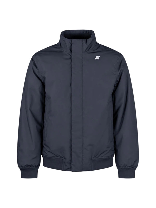K-Way Giacca Arsene Warm Micro Canvas Blue Depth