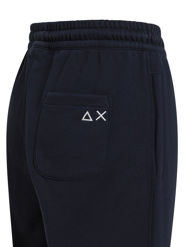 Sun68 Pantaloni Jogging In Felpa Di Cotone Navy Blue-2
