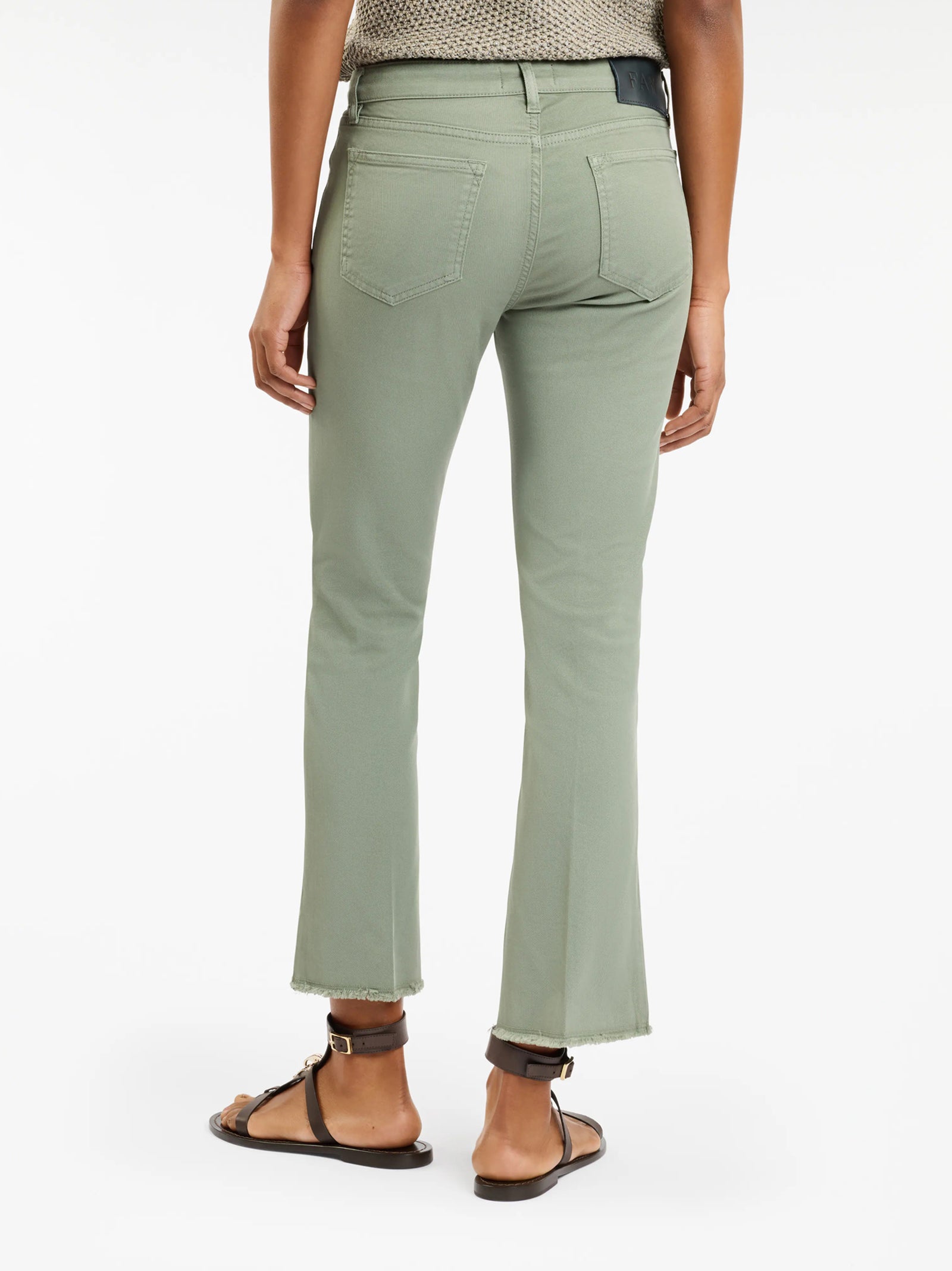 Pantaloni 5 Tasche In Cotone Stretch-3