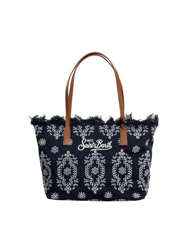 Saint Barth City Bag Mid Sangallo Blu