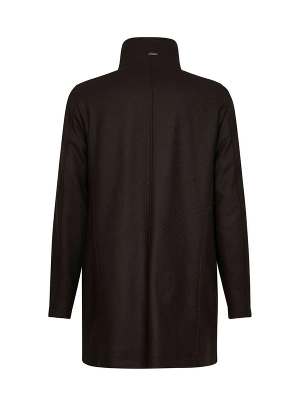 Herno Cappotto Collo Ecopelliccia Marrone-2