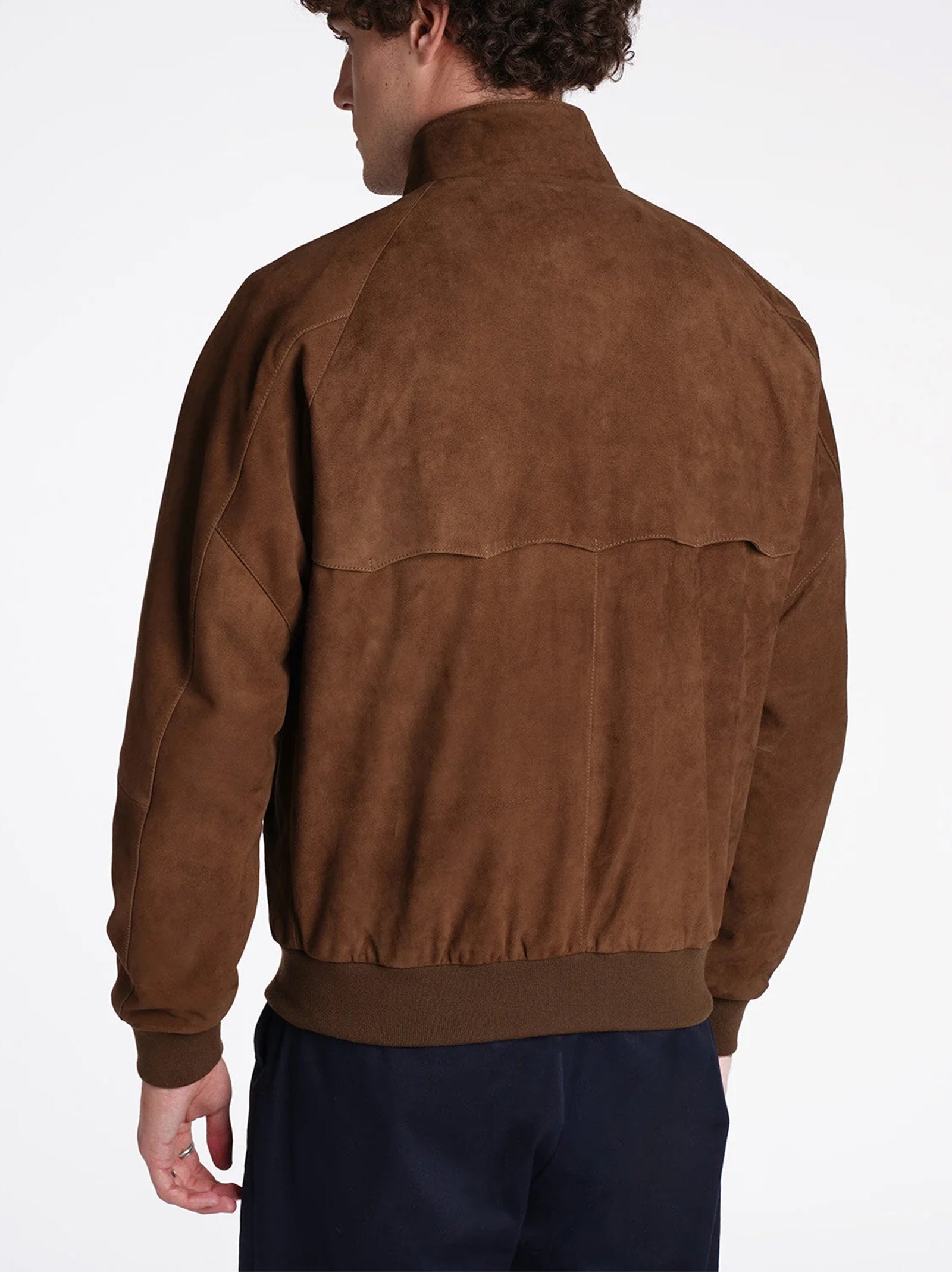 Baracuta Giubbino G9 Suede Dark Olive-4