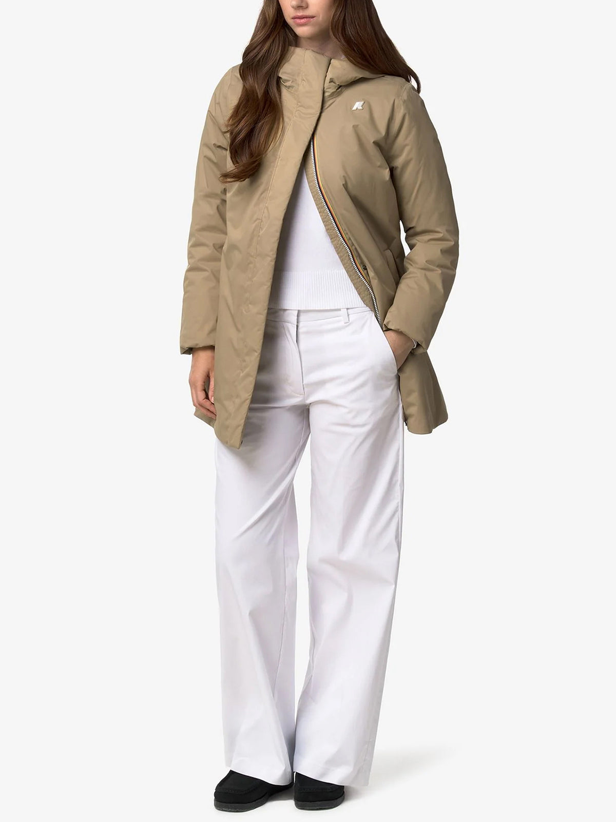K-Way Giacca Sophie Twill Soft Beaver-2