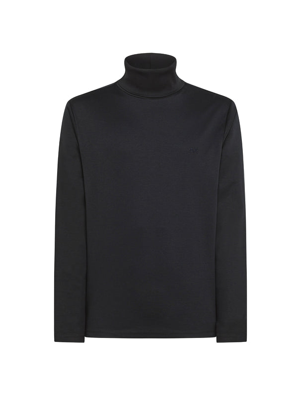 T-Shirt Maniche Lunghe Collo Alto