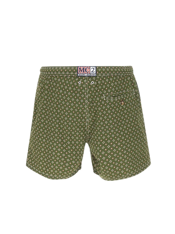 Saint Barth Boxer Mare Swimshort Dew Tie Verde-2