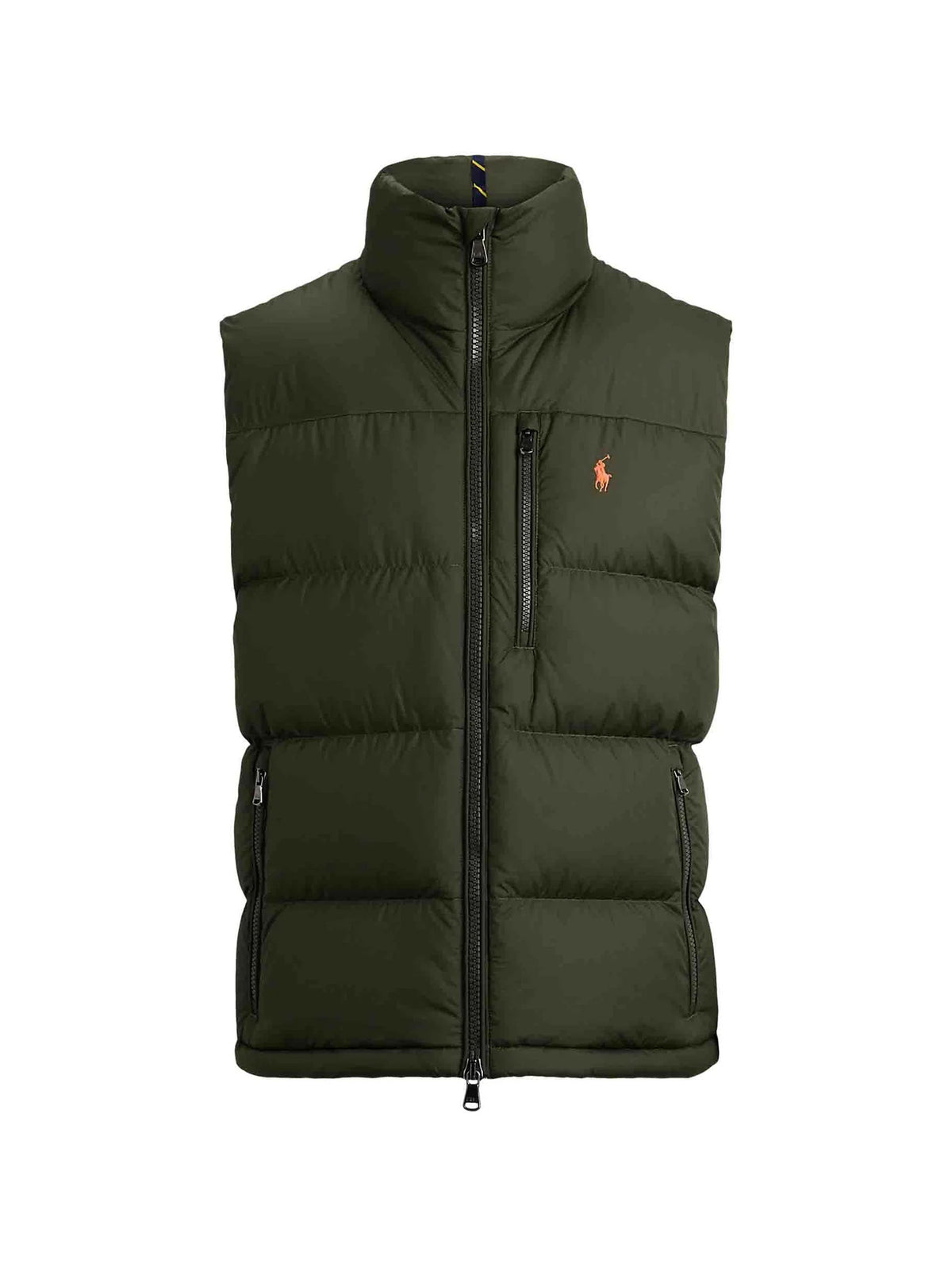 Polo Ralph Lauren Gilet Gorham In Piumino Green Olive-1