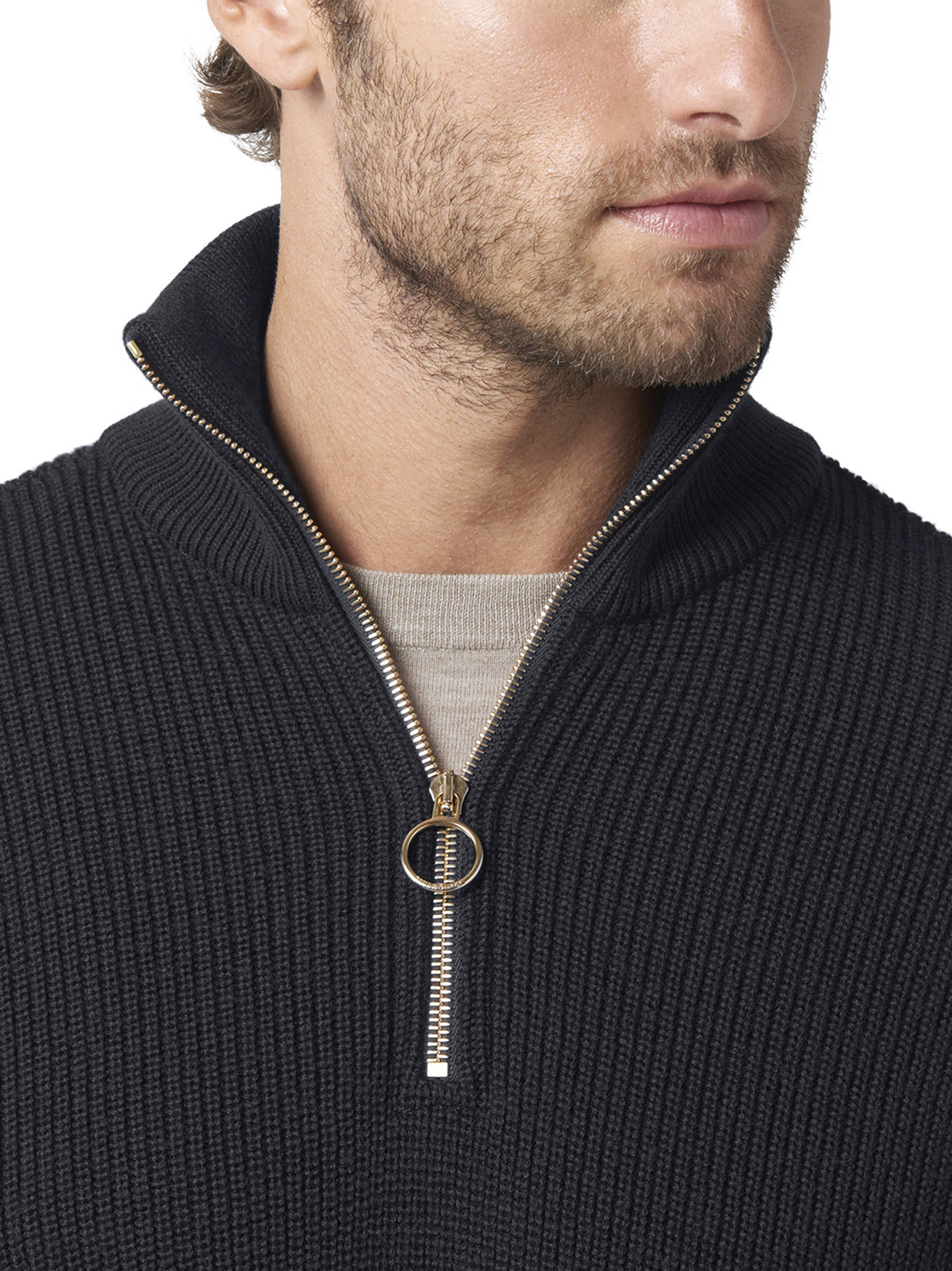 Paul&Shark Maglia Mezza Zip Lana Blu-4
