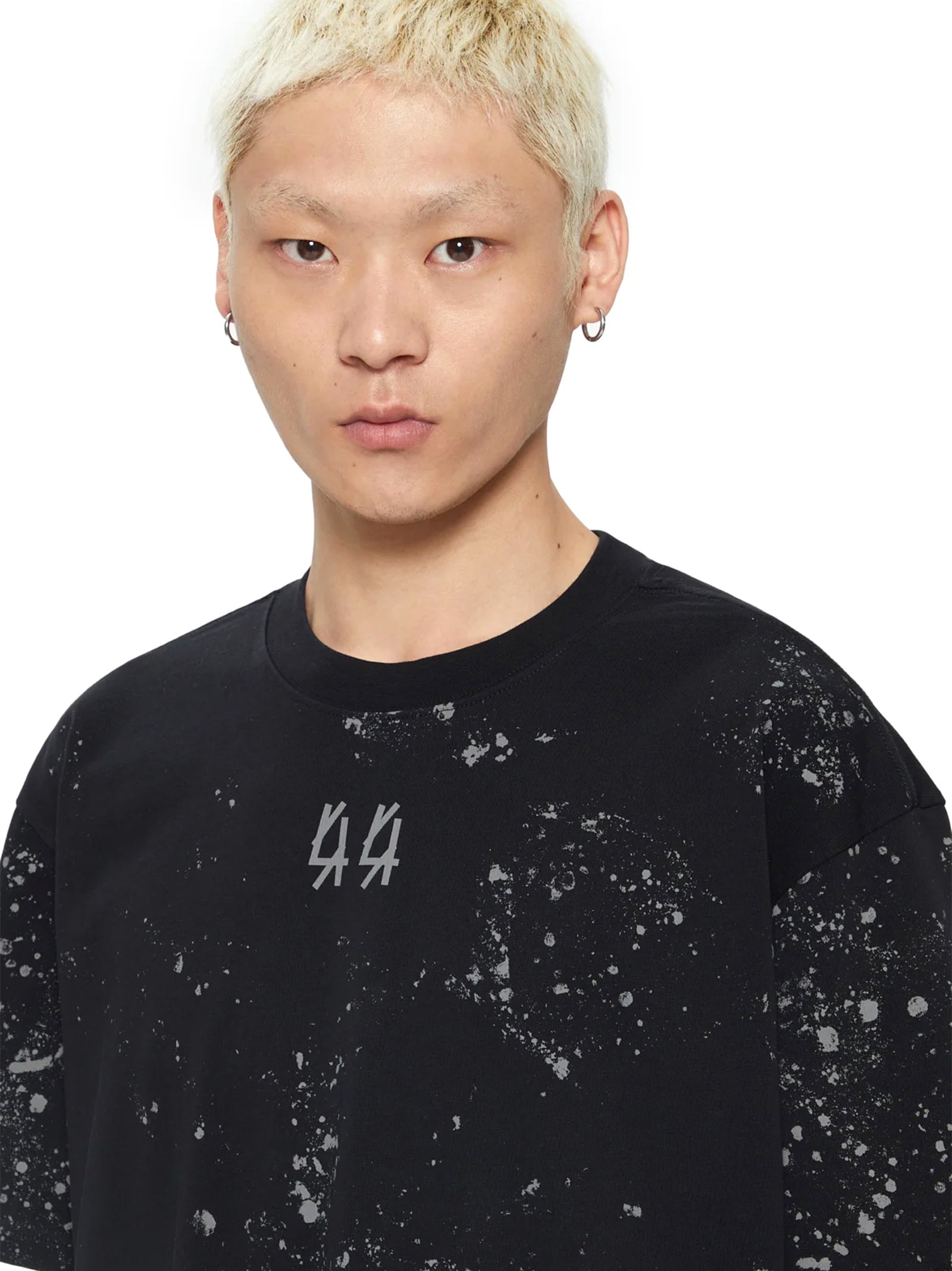 44 Label T-Shirt Jersey Nera Mud Tee-3