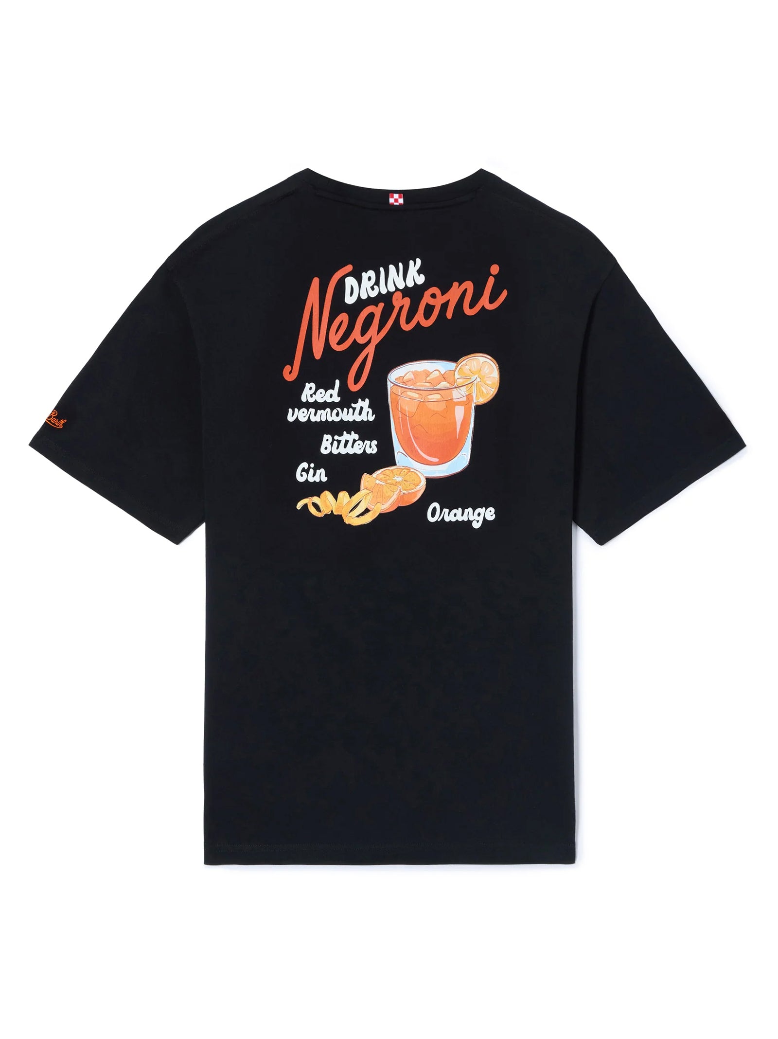 T-Shirt Nera Drink Negroni-2