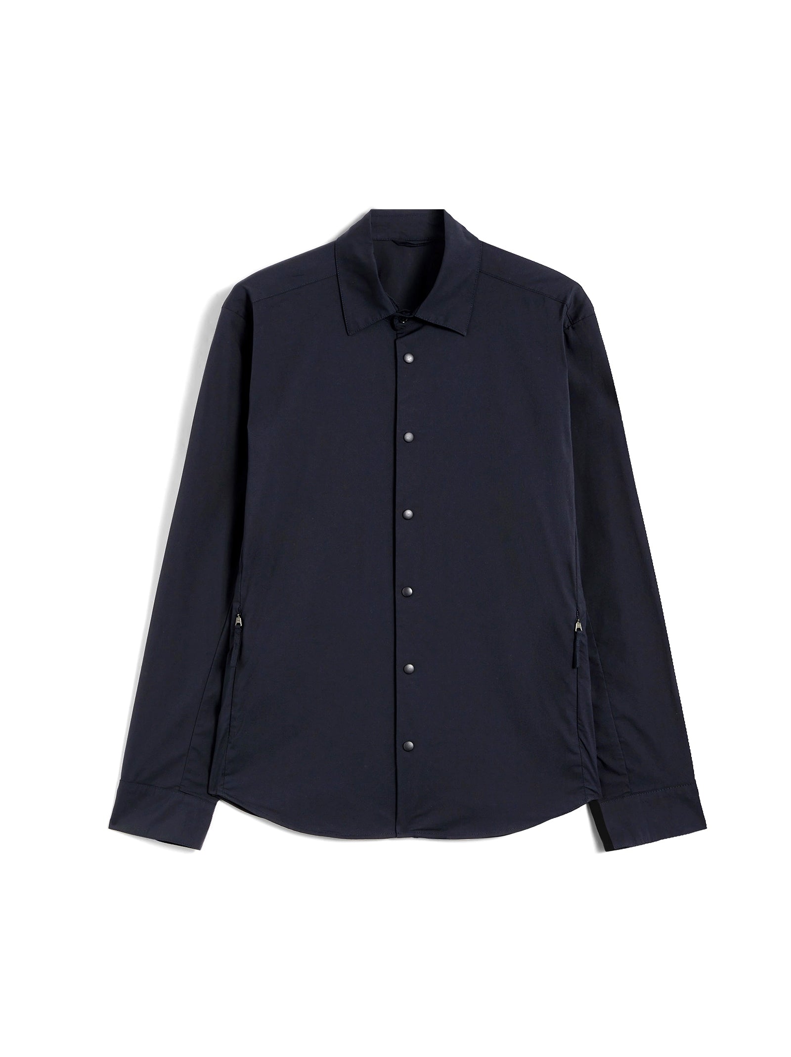 Camicia In Popeline Di Cotone E Nylon-1