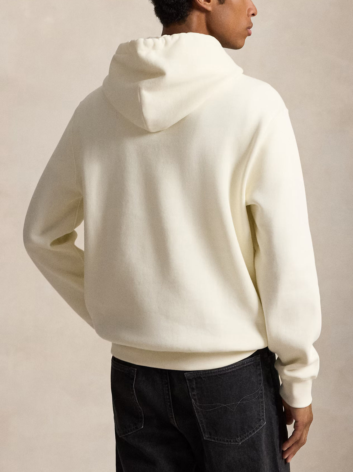 Polo Ralph Lauren Felpa Con Cappuccio Polo  Bear Panna-3