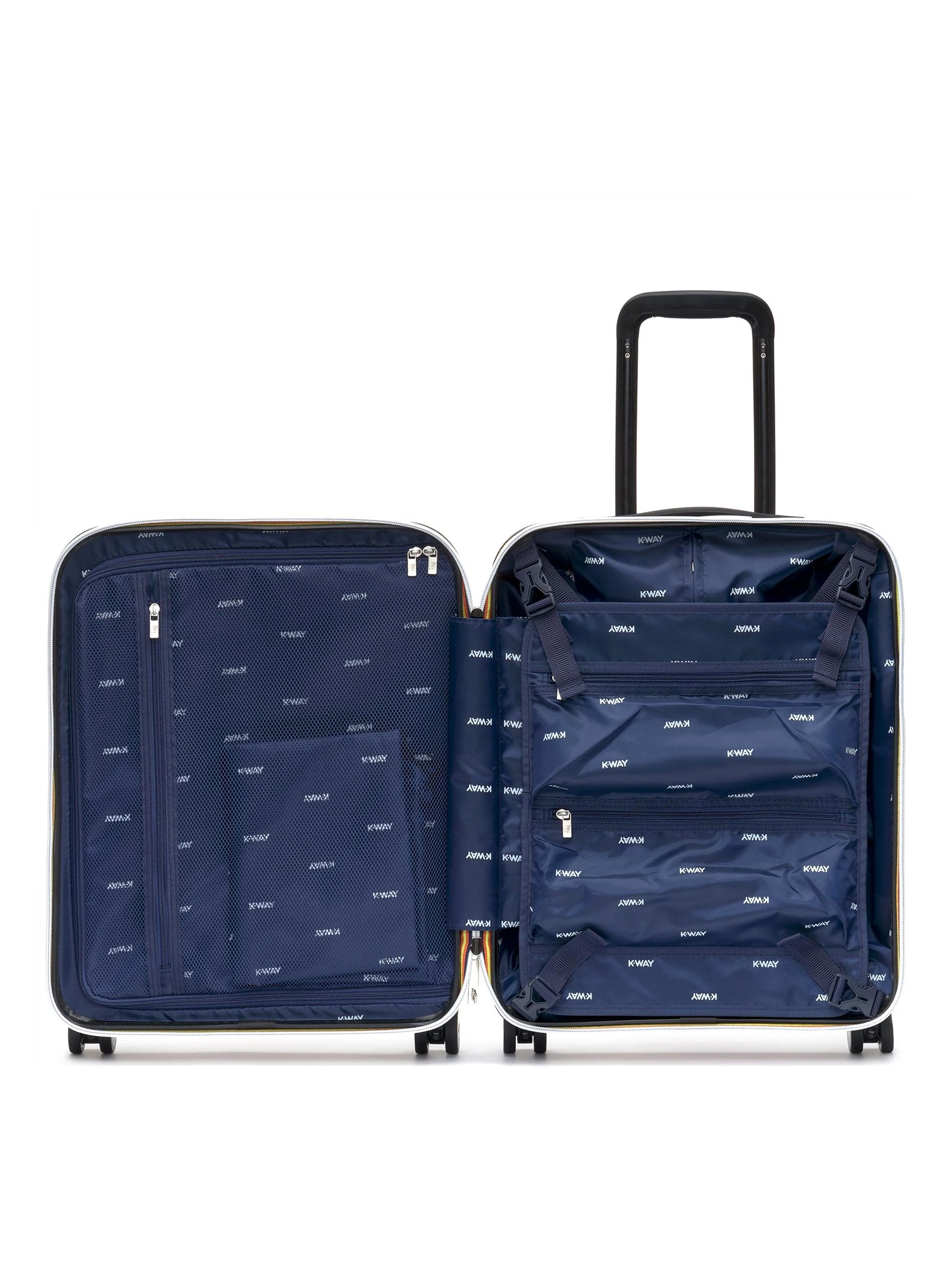 K-Way Trolley Eudoxie Logo Blu Depth-3