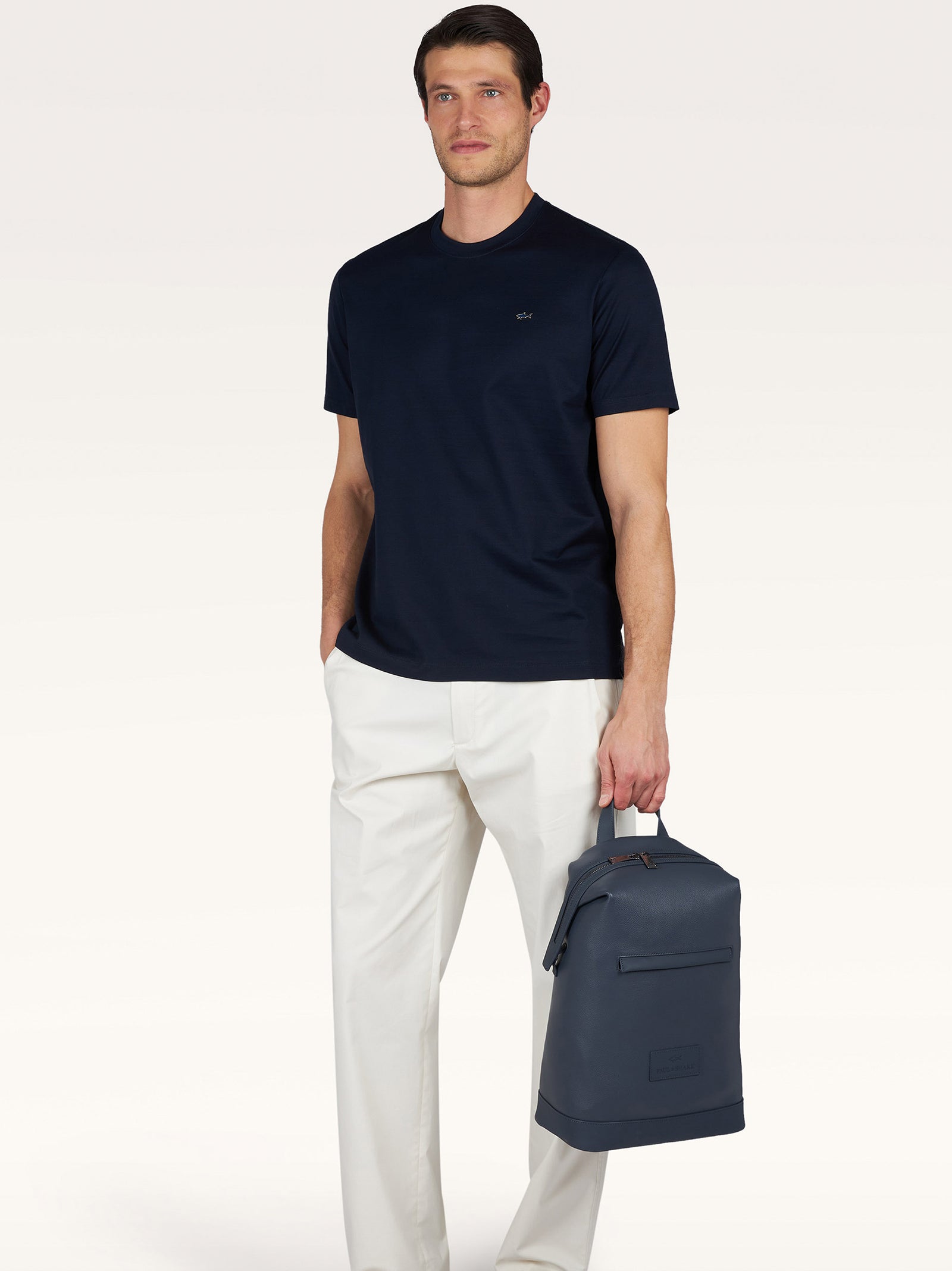 T-Shirt In Jersey Di Cotone Double Mercerised-2
