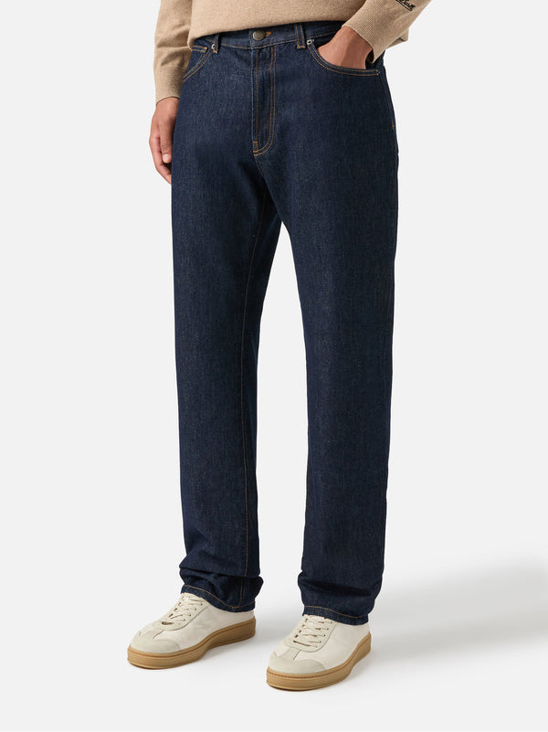 Saint Barth Jeans Riverdale Blu Scuro In Denim Con Finitura Raw-2