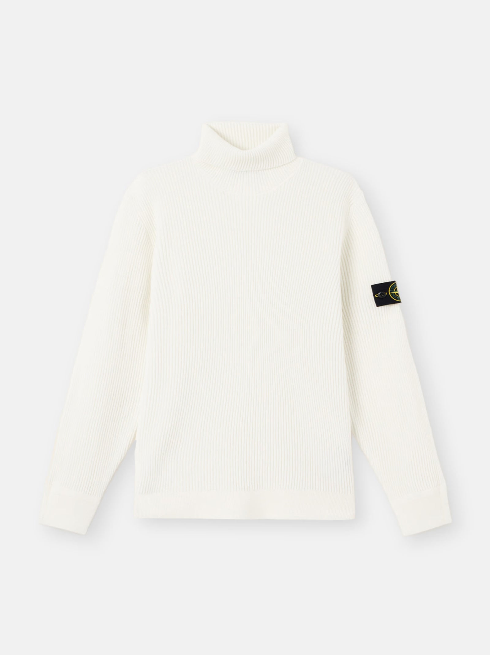 Stone Island Maglione Dolcevita Finemente Rifinito A Costine-1