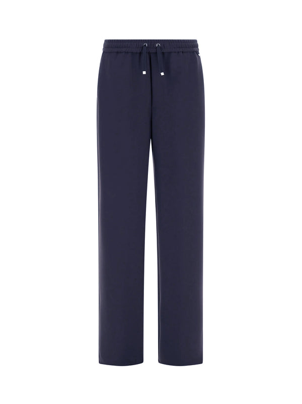 Herno Pantalone Gamba Larga Blu