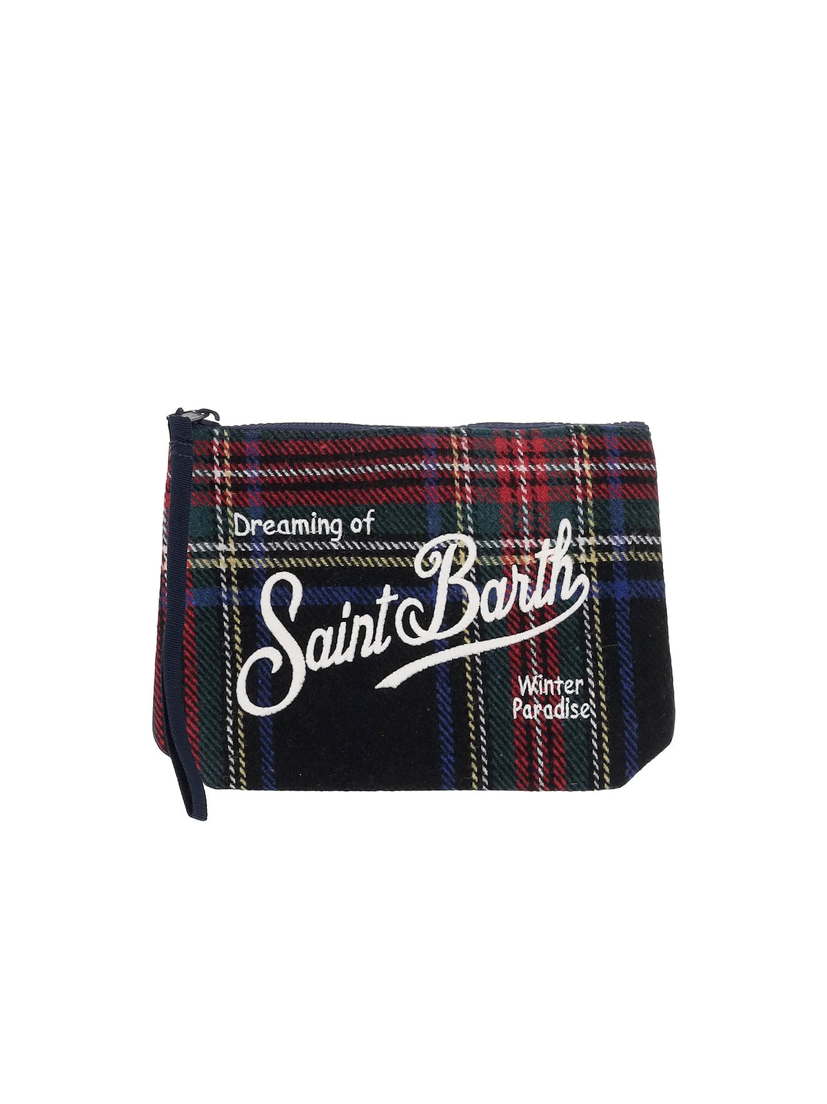 Saint Barth Pochette Aline Wool Tartan-1