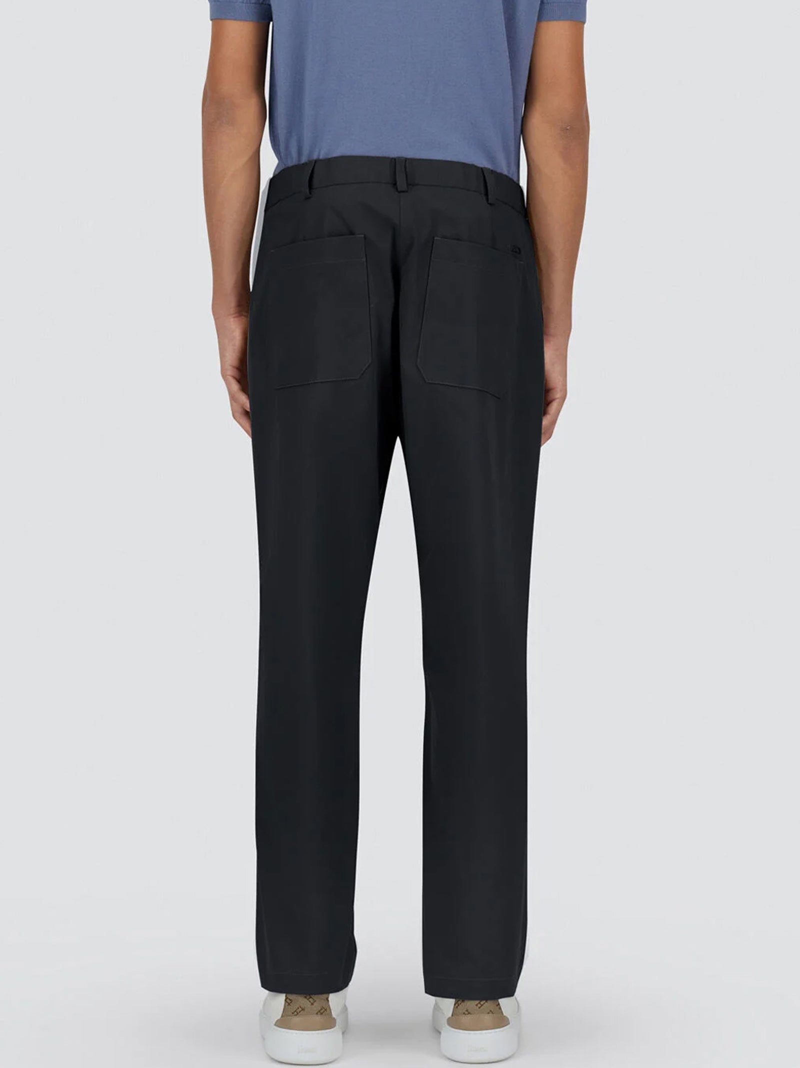 Pantaloni Cotton Gamba Dritta-3