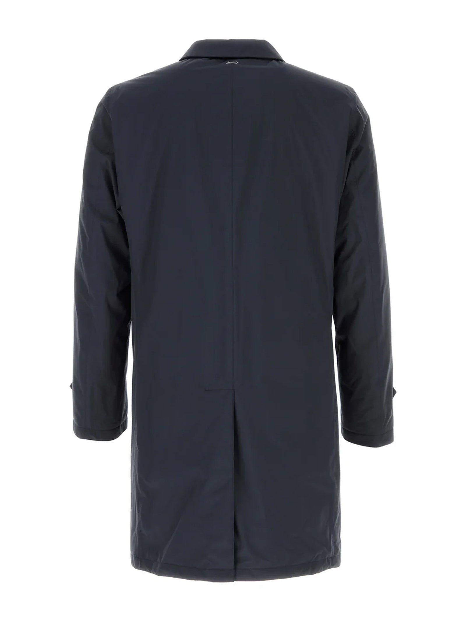 Herno Nylon Trench Coat Blu-2