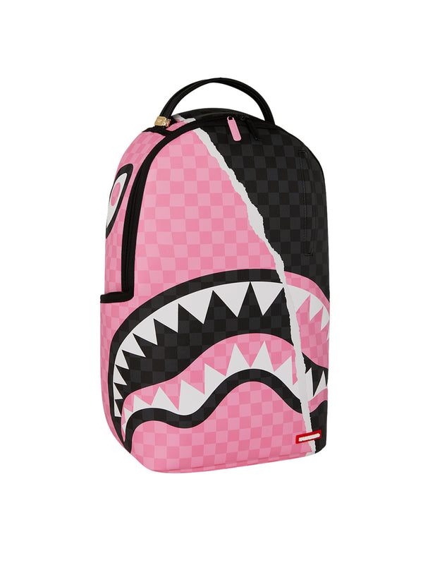 Pink And Black Tear Sip Backpack-2