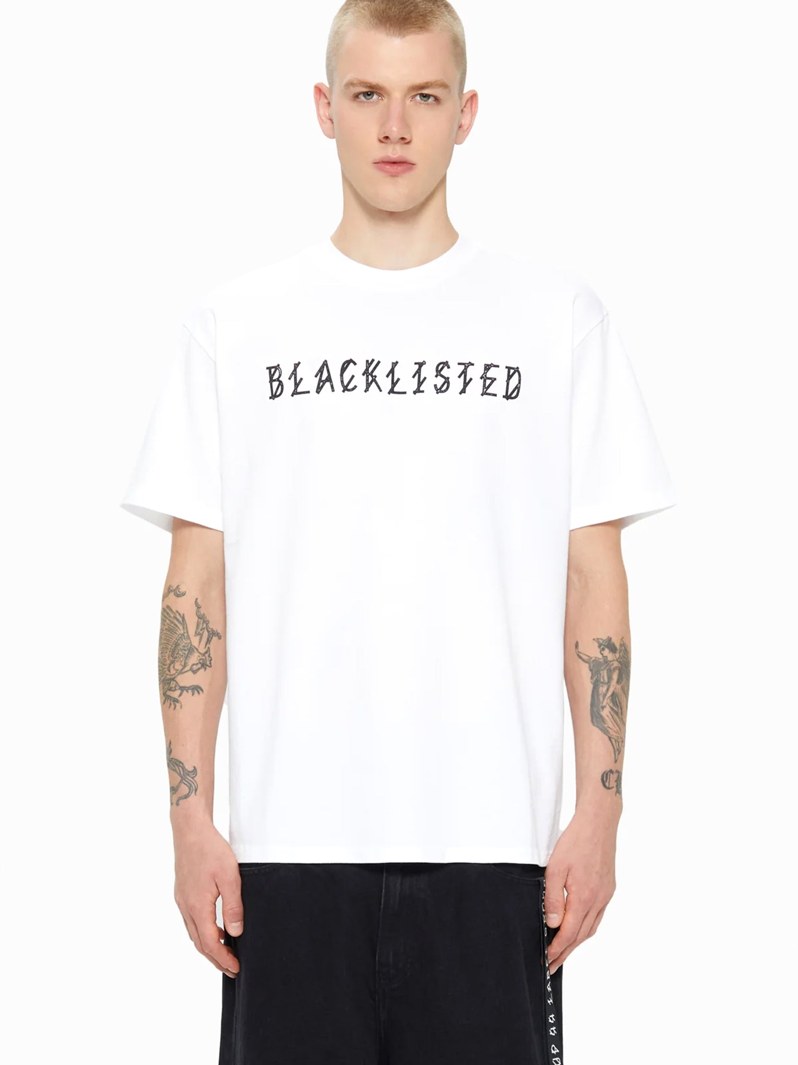 44 Label T-Shirt Jersey Bianca Blacklisted Tee-1