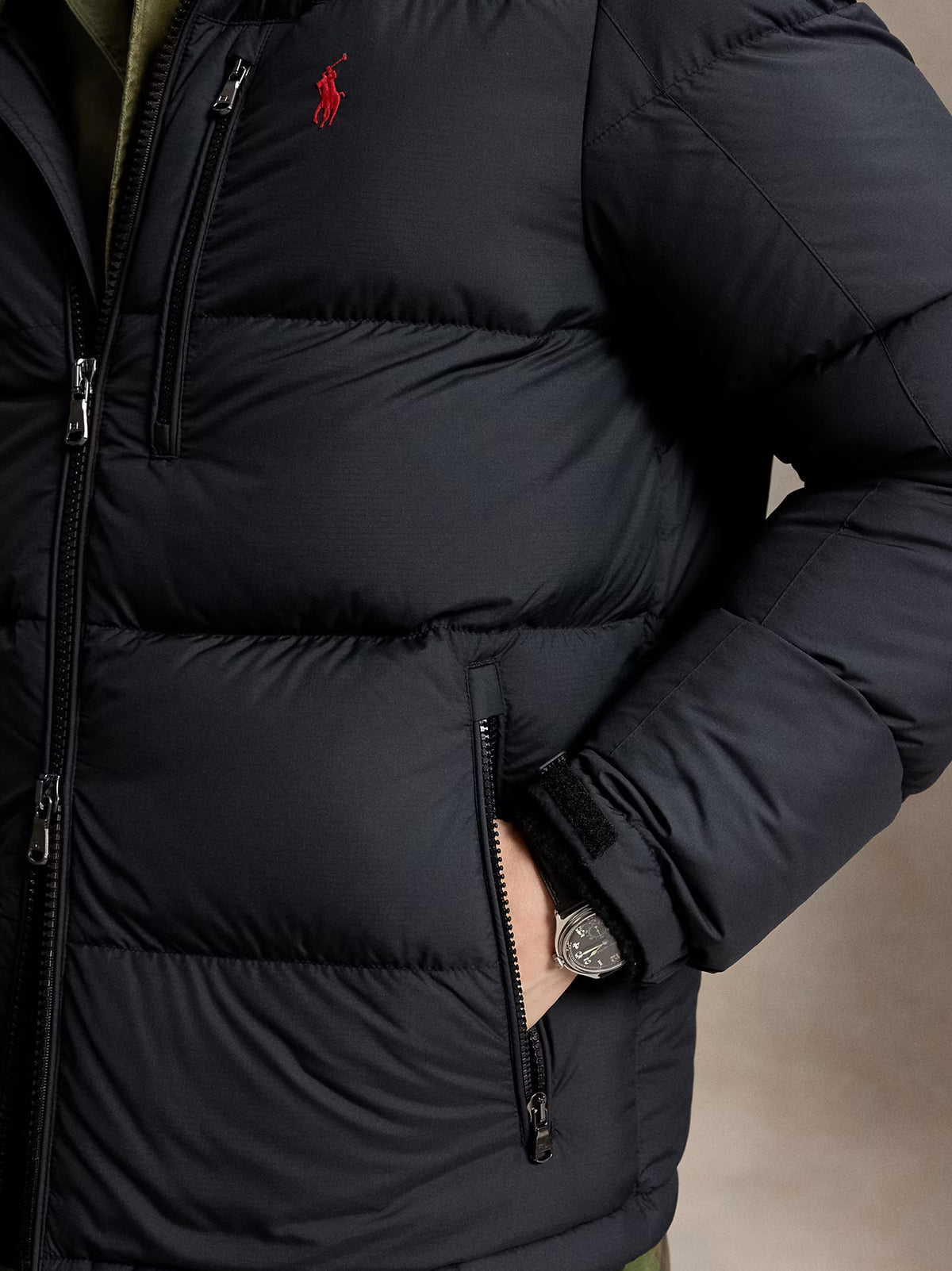 Polo Ralph Lauren Piumino Gorham Nero-4