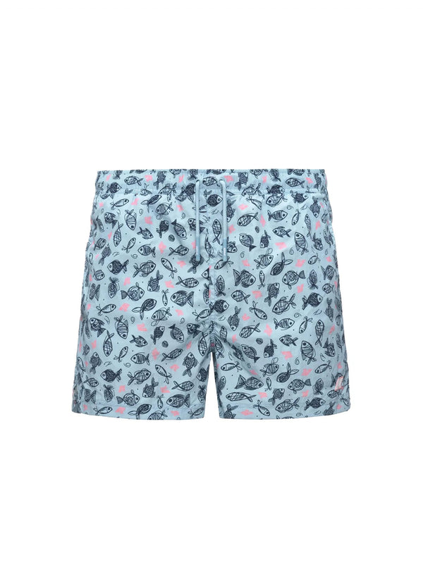 Hazel Graphic Beach di K-WAY - uomo graphic fishes