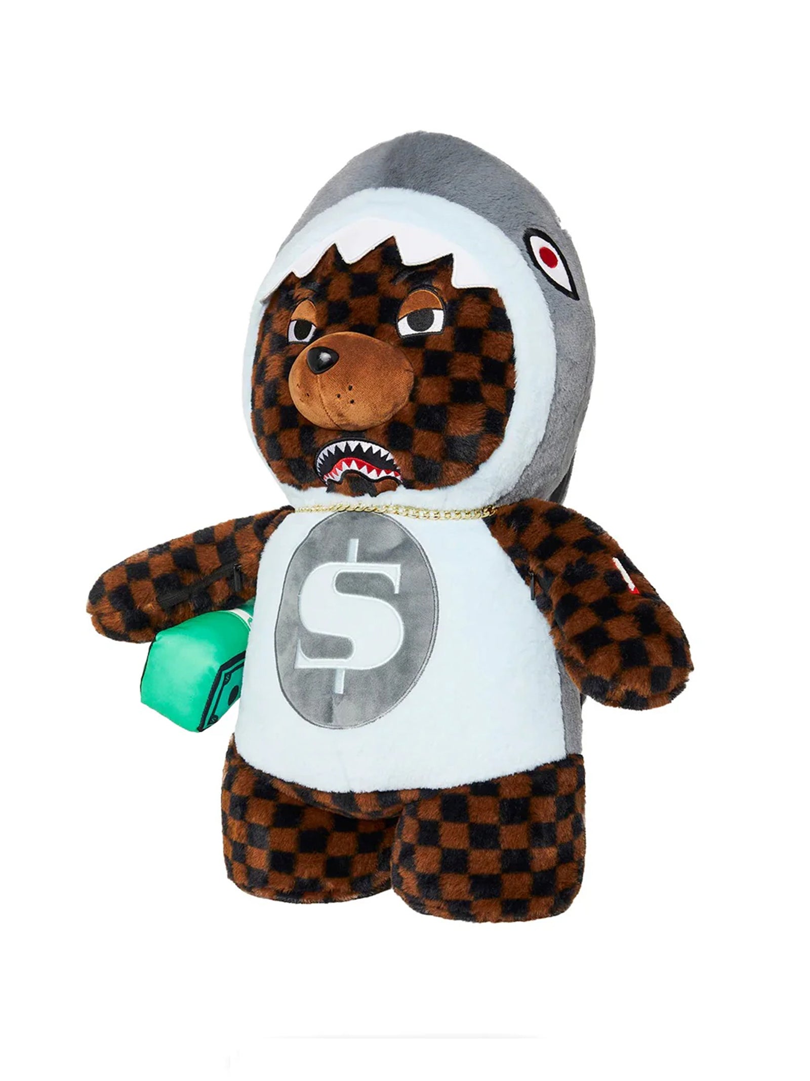 Zaino Sprayground Money Bear In Shark Costume Bear Backpack-2