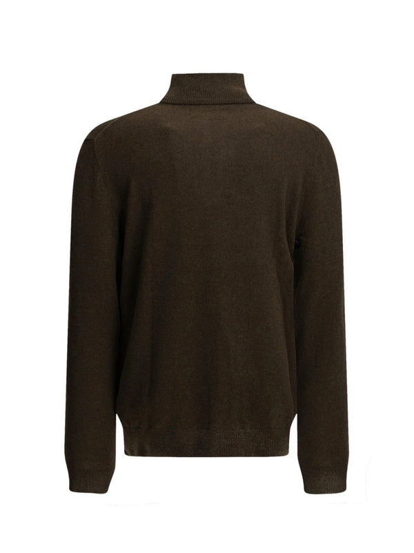 Polo Ralph Lauren Maglia Lana Mezza Zip Brown-2