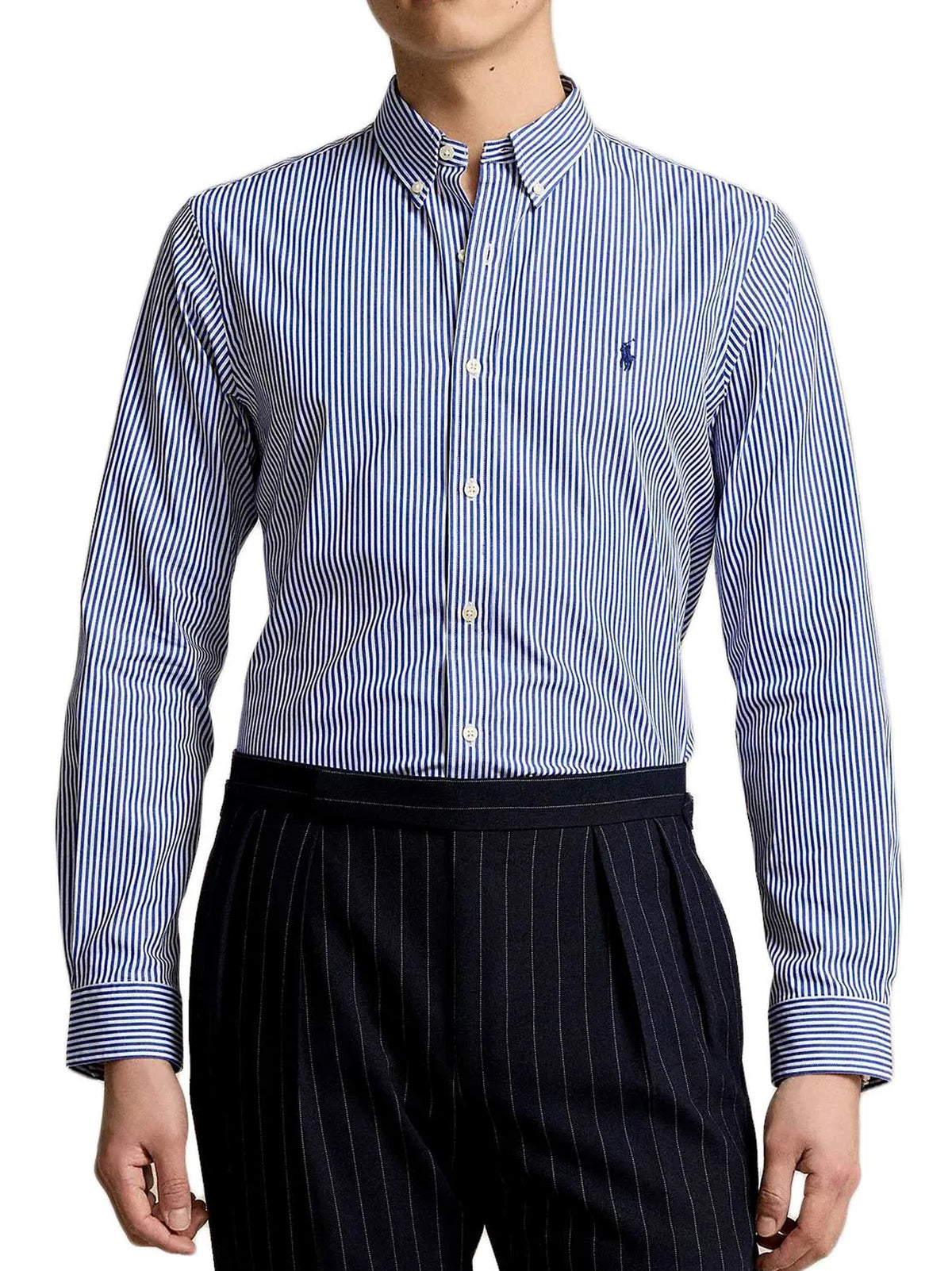 Polo Ralph Lauren Camicia A Righe Bianco Blu-2