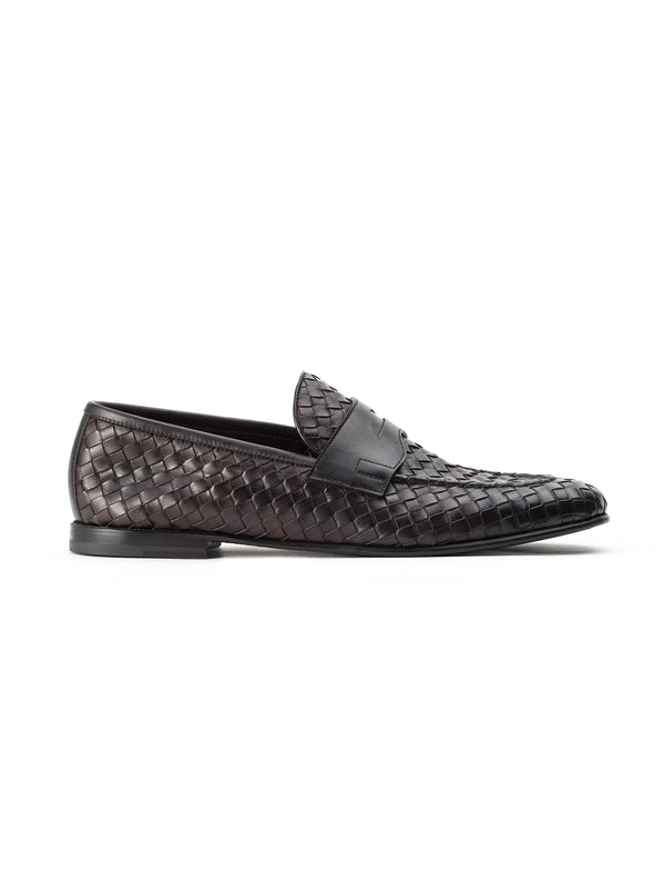 Barrett Mocassino Intrecciato Pelle Brown
