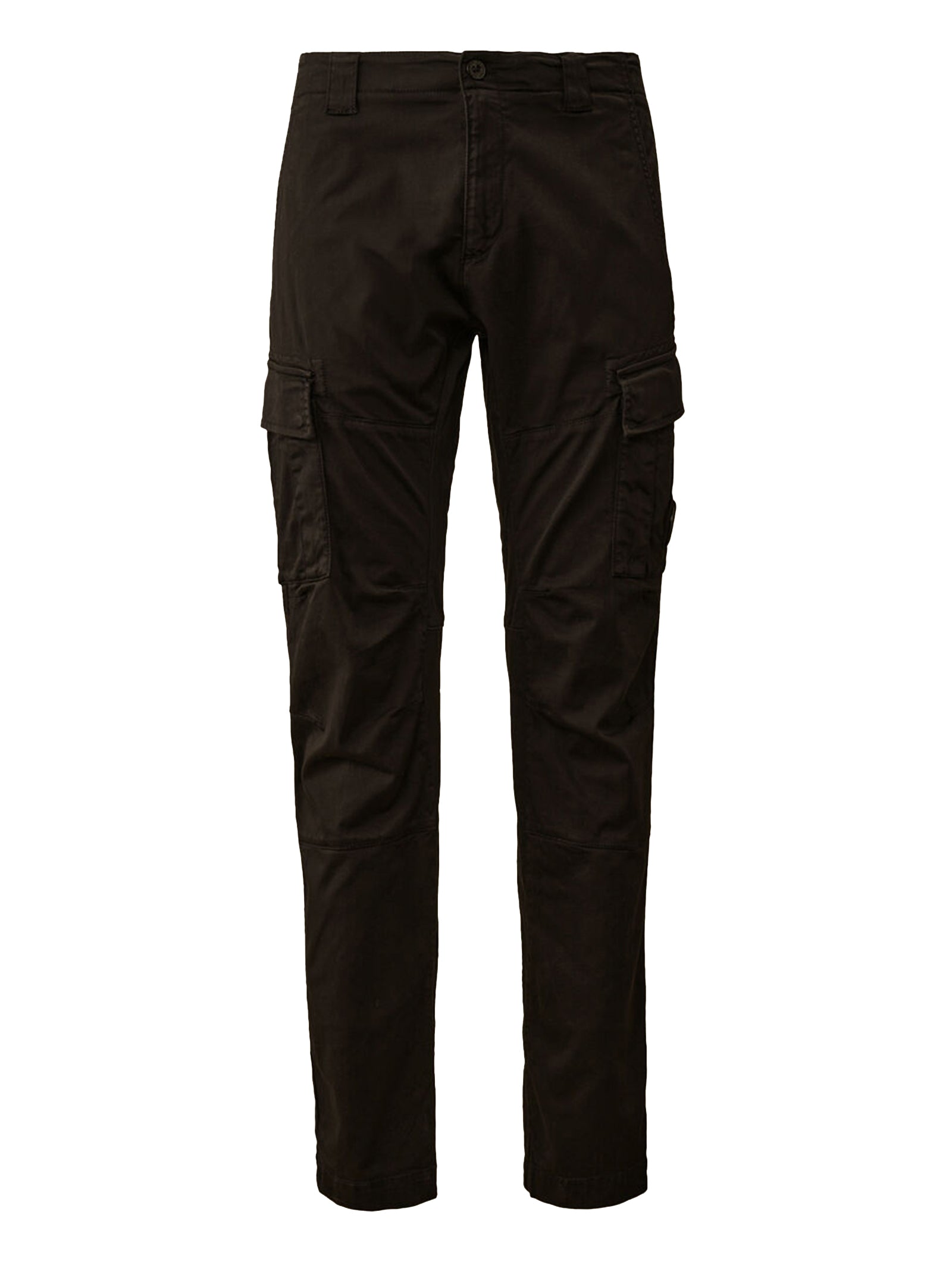 Cp Company Stretch Sateen Ergonomic Lens Cargo Pants Black-1