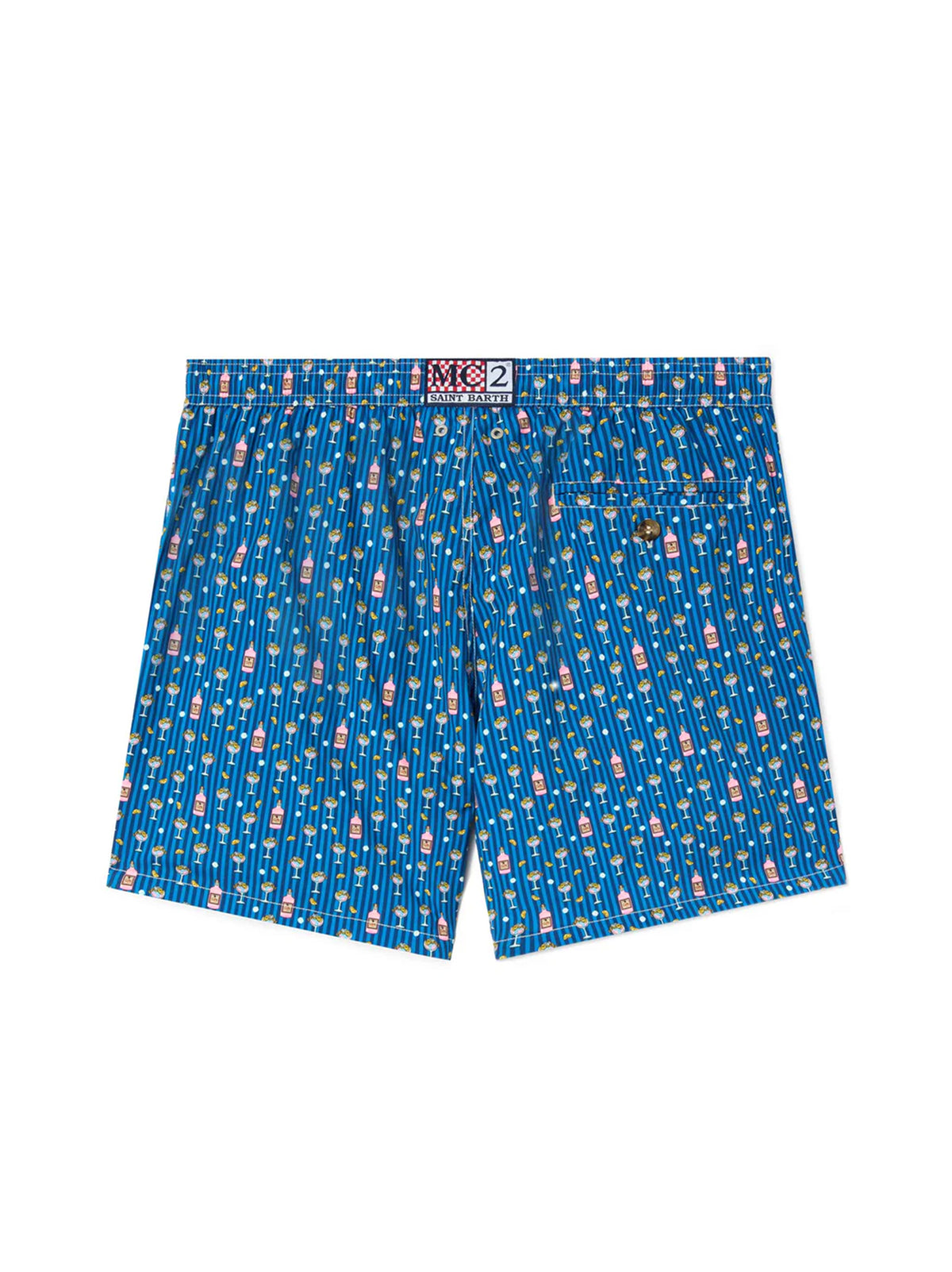 Costume Mare Lighting Micro Navy Con Stampa Cocktail All-Over-2
