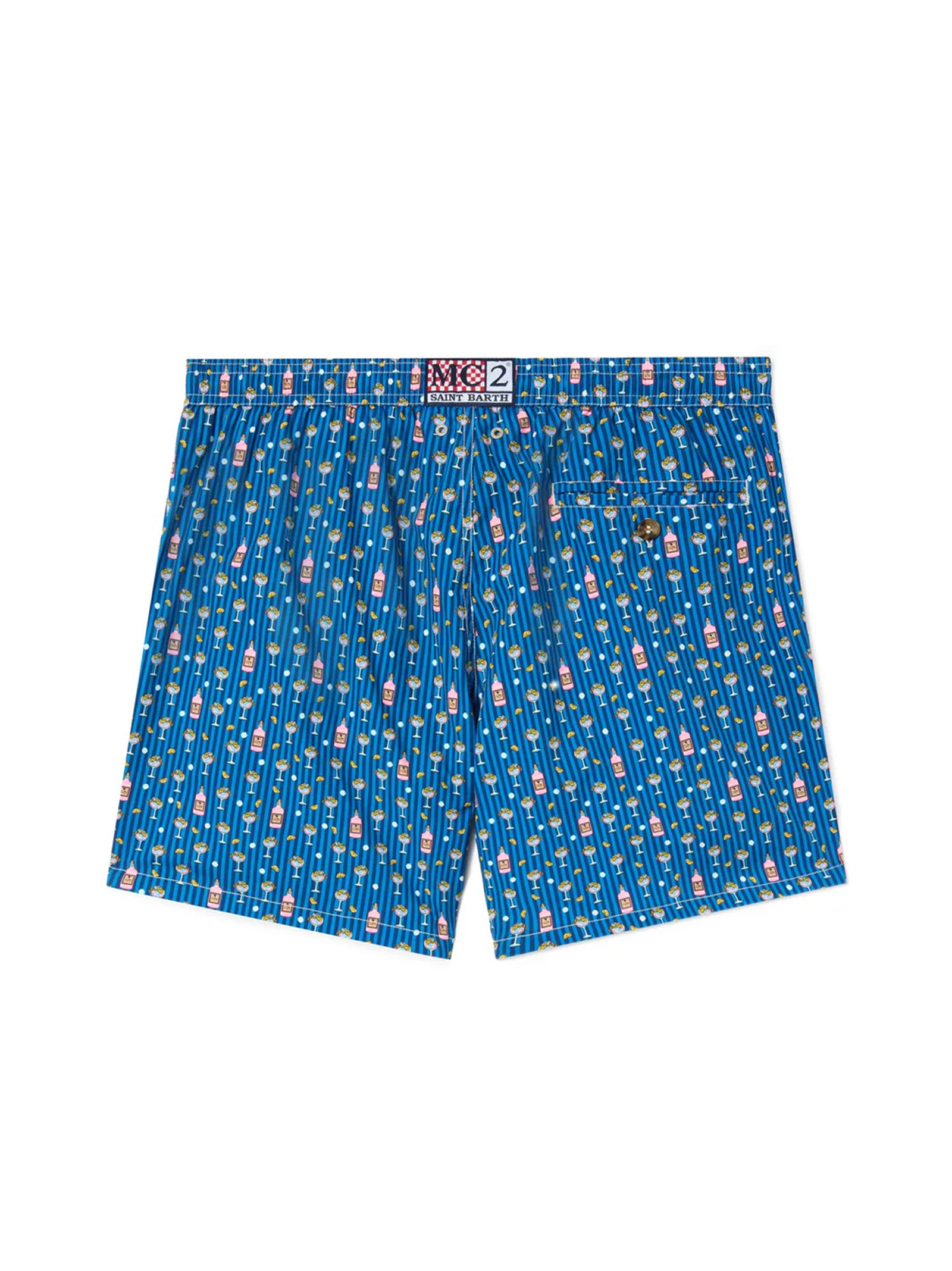 Costume Mare Lighting Micro Navy Con Stampa Cocktail All-Over-2