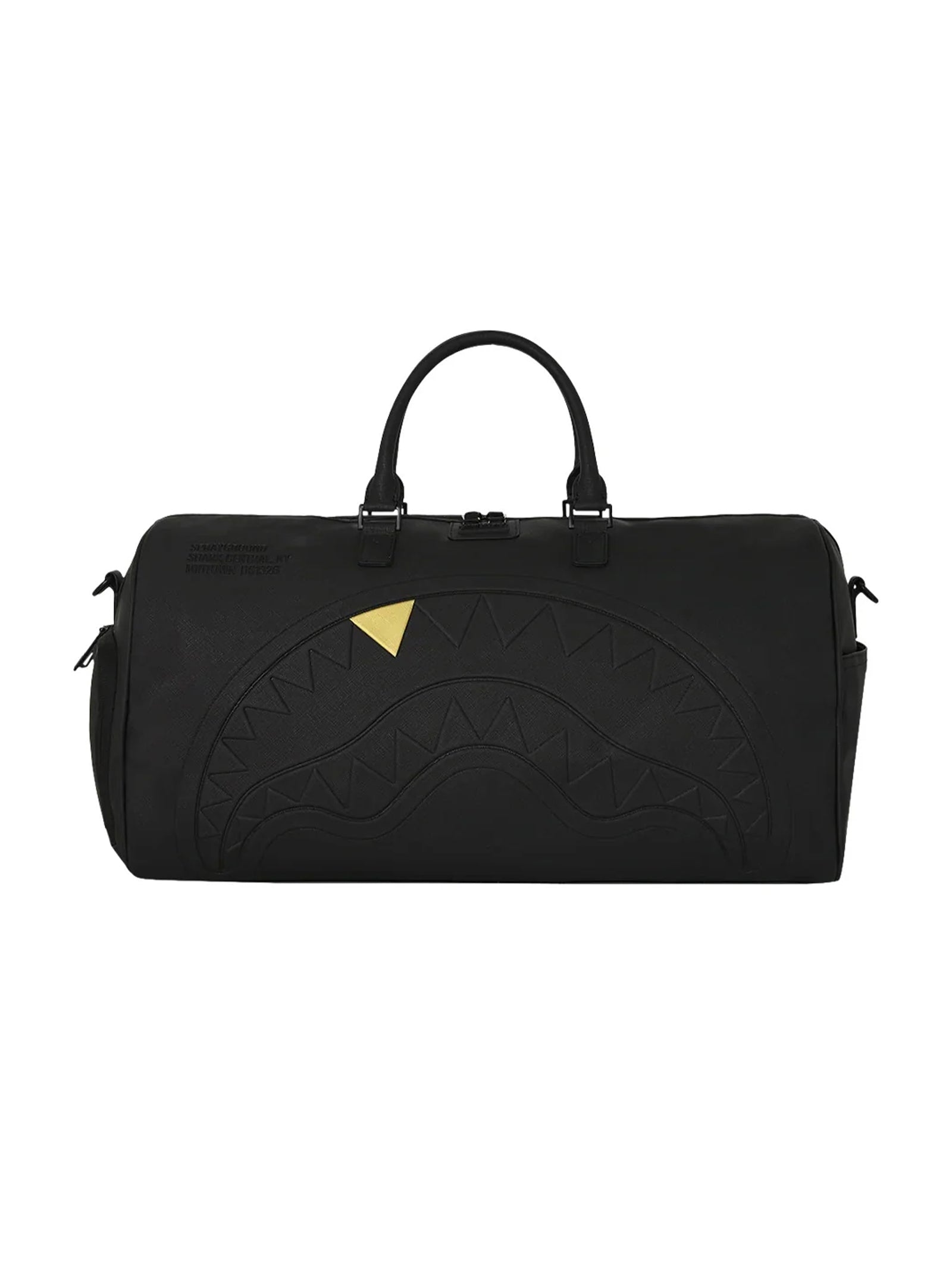 Borsone Blacked Out Embossed Gold Tooth Duffle-1