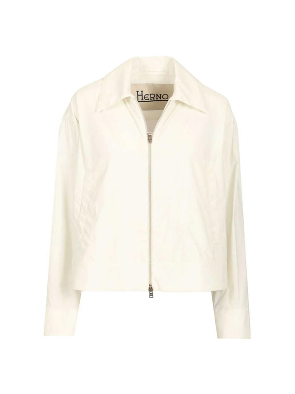 Herno Giacca Shirt Jacket Liscia - donna bianco