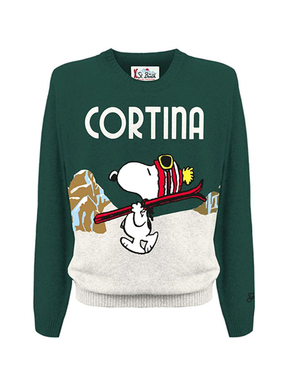 Saint Barth Maglia Girocollo Snoopy Cortina Verdone