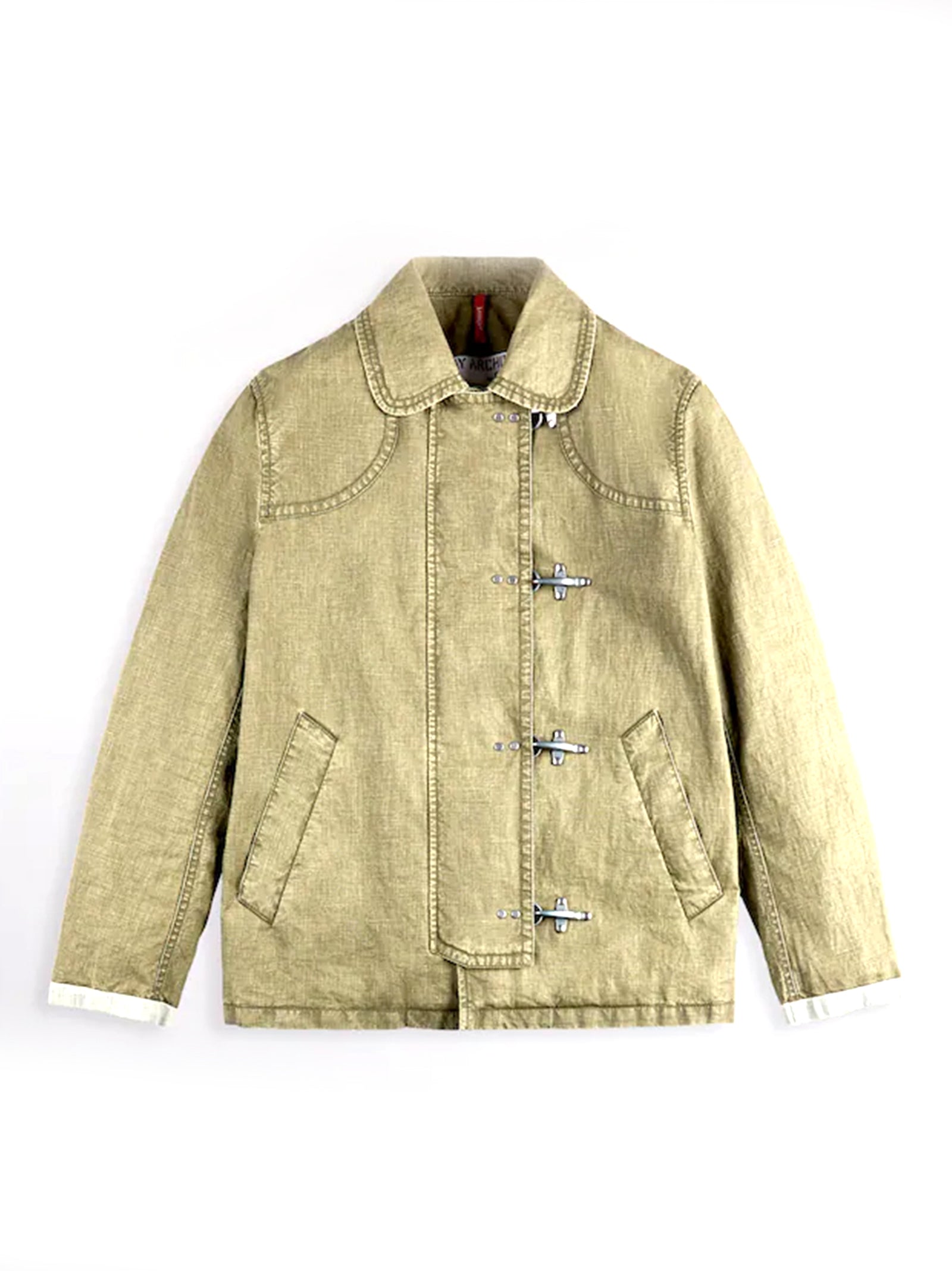 4 Ganci In Tela Di Lino DÉLavé  Fay Archive-4