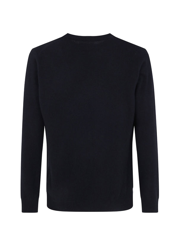 Saint Barth Maglia Girocollo Nera Piste Rosse-2