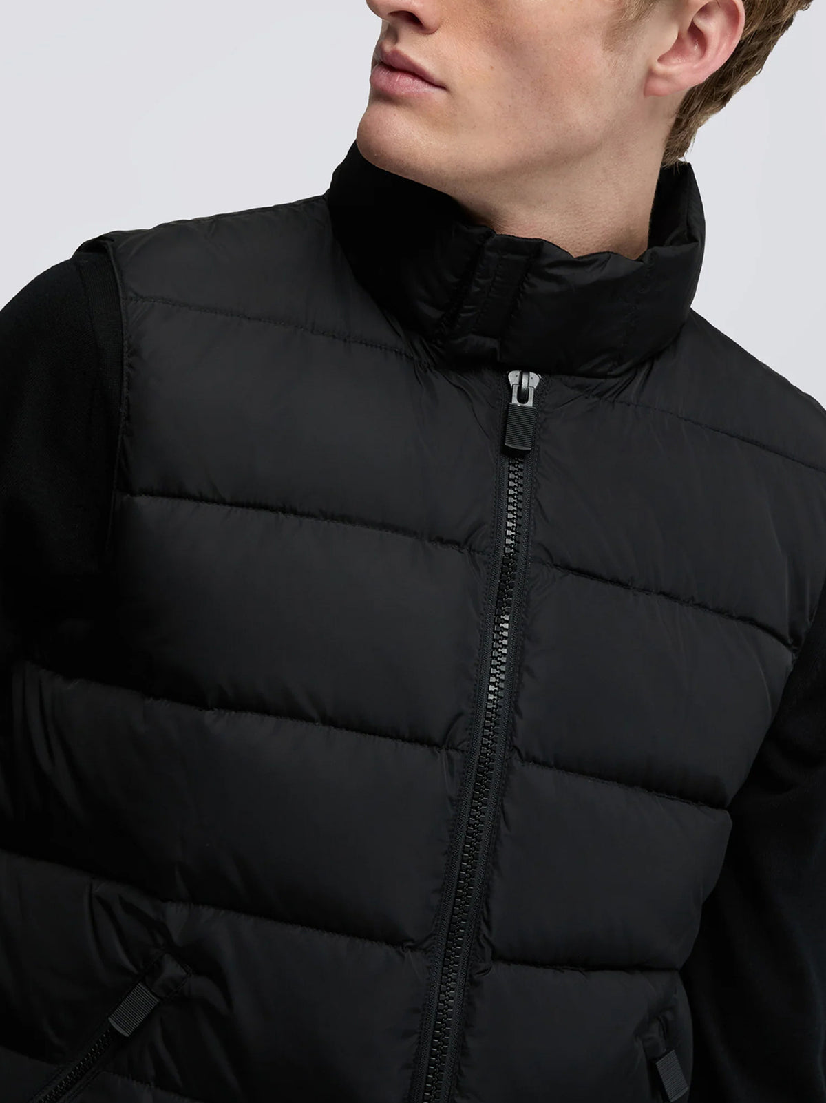 Aspesi Gilet Piuma Slim Re Nero-4