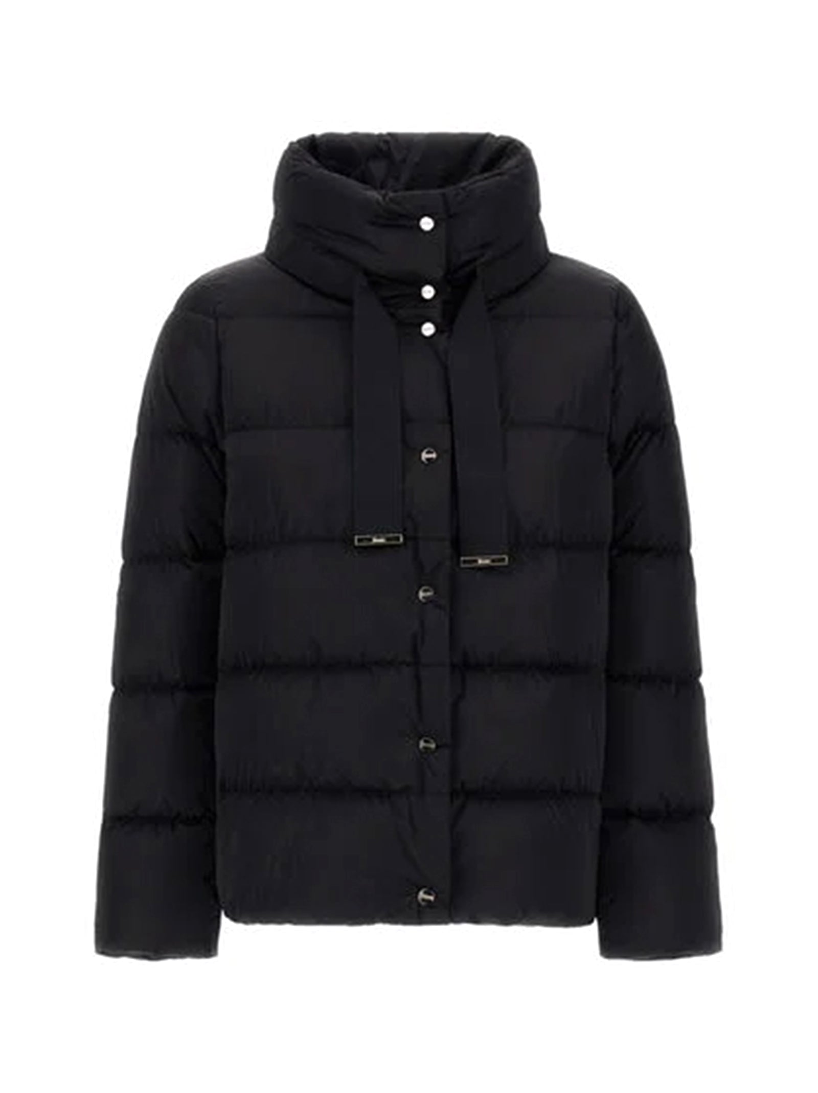 Herno Cappa In Satin Nero-1